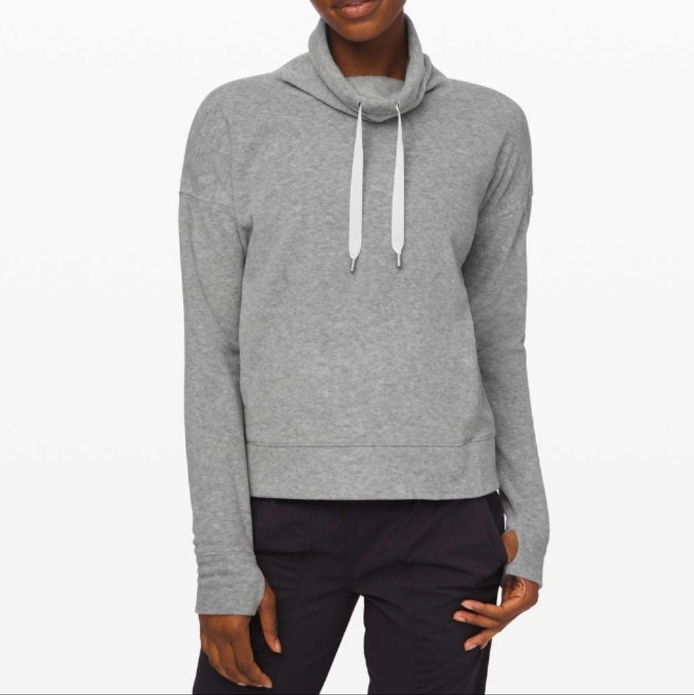 Lululemon Heathered Core Light Grey Go Forward Pullover 6